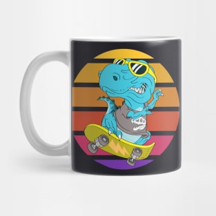 Skater Dinosaur TRex Mug